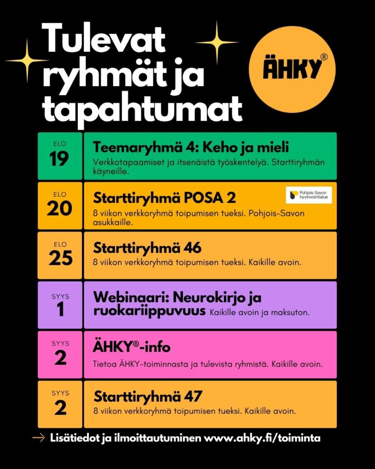 Syksyn ohjelma - osa 1