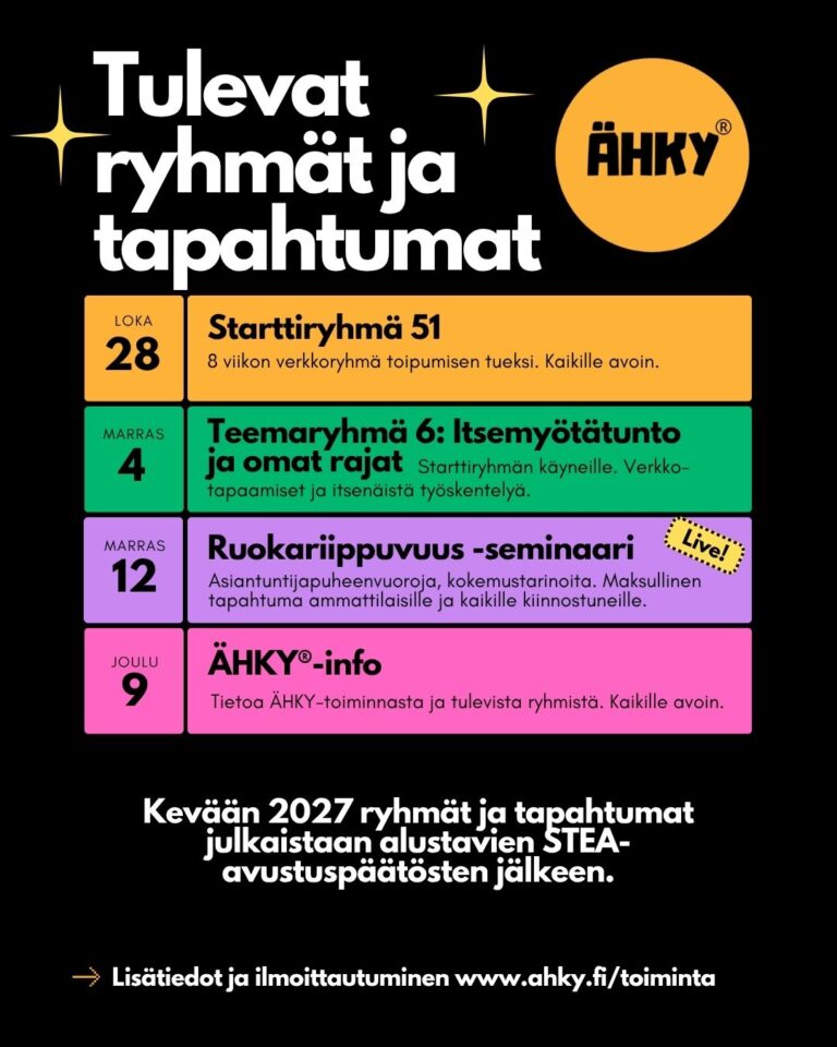 Syksyn ohjelma - osa 3
